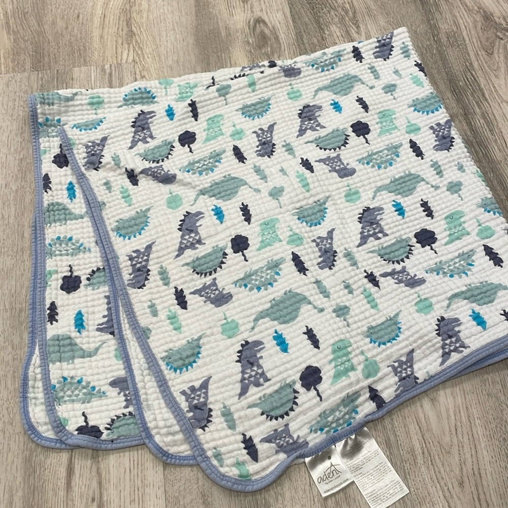 Aden & Anais stroller blanket dinosaurs